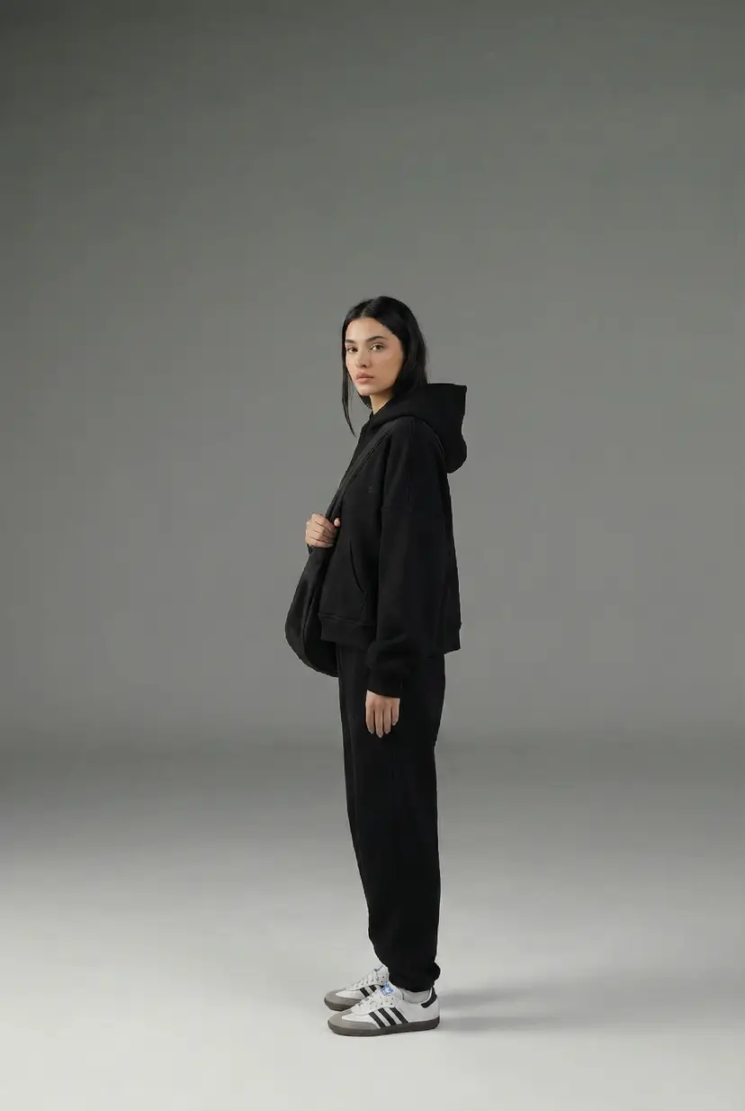 Monochrome athleisure style